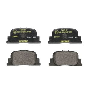 Bremsbelagsatz TEXTAR 2359201, Hinten