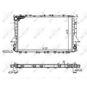 Radiador, bateria de tração Economy Class NRF 51320A