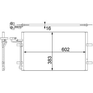 Condenseur (climatisation) MAHLE AC 410 001S