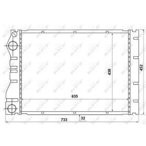 Radiator, motorkoeling NRF 53975