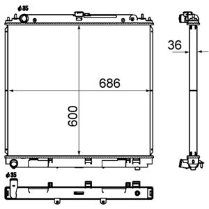 Arrefecedor do motor MAHLE CR 1878 000S