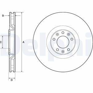 Disco de freno DELPHI BG4814C