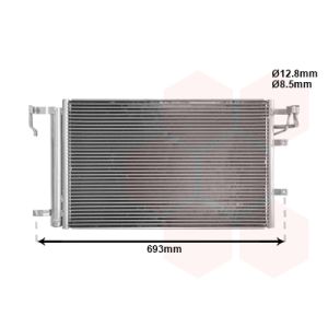 Condenseur (climatisation) VAN WEZEL 83005093