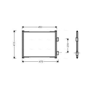 Condensador, sistema de ar condicionado AVA COOLING FD5262 AVA