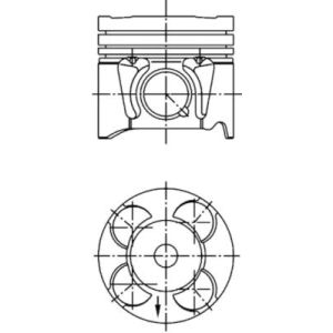 Pistão KOLBENSCHMIDT 41 287 620