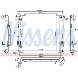 Kühler, Motorkühlung NISSENS 67078