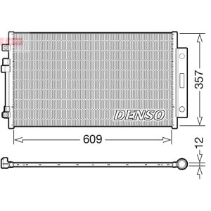 Condensador, sistema de ar condicionado DENSO DCN09004