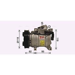 Compressor, ar condicionado AVA COOLING KAK298