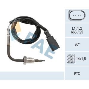 Sensor de temperatura dos gases de escape FAE 68048