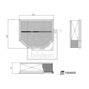 Filtro de ar FEBI BILSTEIN 1004050