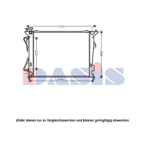 Arrefecedor do motor AKS DASIS 560042N