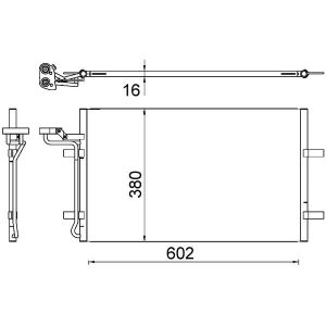 A/C-kondensor MAHLE AC 725 000S