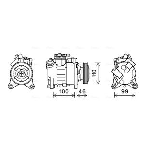 Compressor, ar condicionado AVA COOLING BWAK489
