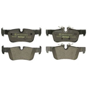 Conjunto de pastilhas de travão TEXTAR 2533101, atrás