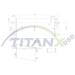 Radiador, arrefecimento do motor TITANX RX129014
