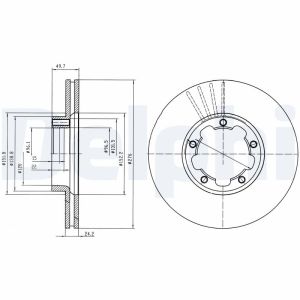 Disco de freno DELPHI BG4173