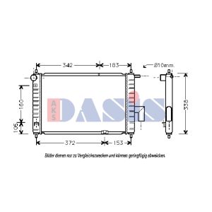 Arrefecedor do motor AKS DASIS 510014N