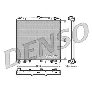 Jäähdytin, moottorin jäähdytys DENSO DRM46032