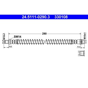 Bremsschlauch ATE 24.5111-0290.3