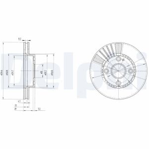Disque de frein DELPHI BG3508