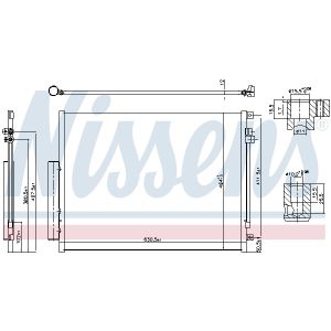 Condensator, airconditioning NISSENS NIS 941065