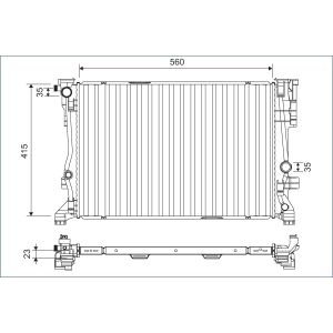Raffreddatore motore VALEO 701158