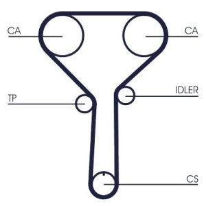Correia dentada CONTITECH CT1254