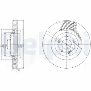 Disco freno DELPHI BG9059