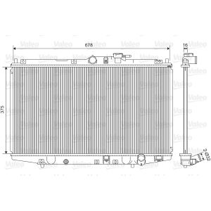Raffreddatore motore VALEO 734716