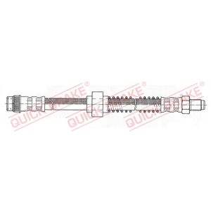 Tubo do travão flexível traseiro, esquerdo QUICK BRAKE 32.993