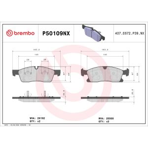 Jarrupala, levyjarru BREMBO P50109NX