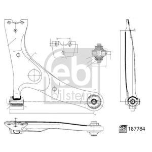 Suspensão da roda FEBI BILSTEIN 187784