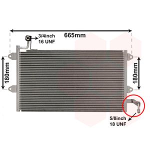 Condenseur (climatisation) VAN WEZEL 58005143