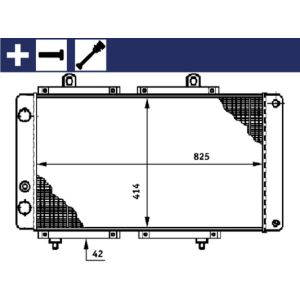 Arrefecedor do motor MAHLE CR 618 000S