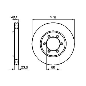 Bremsscheibe BOSCH 0 986 478 967