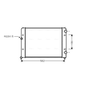 Motorkühler AVA COOLING VNA2119
