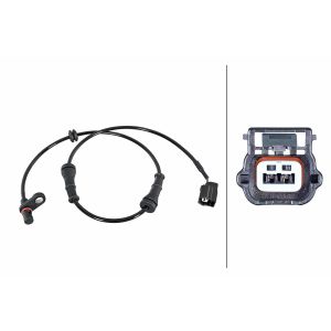 Snelheidssensor, ABS HELLA 6PU 358 252-291