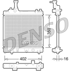 Radiateur, refroidissement moteur DENSO DRM47026