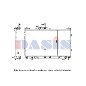 Arrefecedor do motor AKS DASIS 510168N