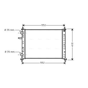 Arrefecedor do motor AVA COOLING FTA2229
