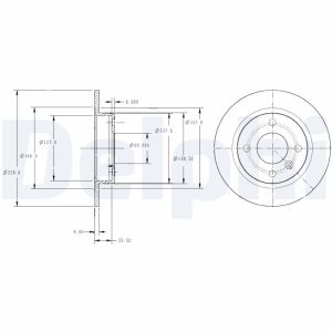 Disco de freno DELPHI BG2732