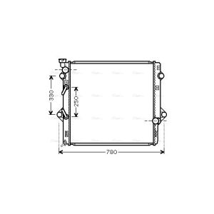 Arrefecedor do motor AVA COOLING TO2641