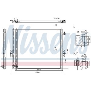 Lauhdutin, ilmastointilaite NISSENS NIS 940847