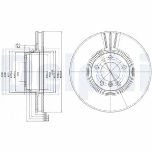 Bromsskiva DELPHI BG9212