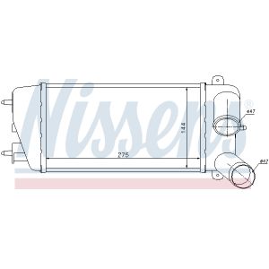 Ladeluftkühler NISSENS 96774