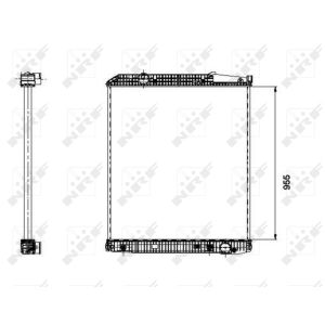 Radiator, motorkoeling NRF 509577