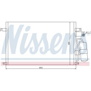 Condensatore, impianto di climatizzazione NISSENS 94978