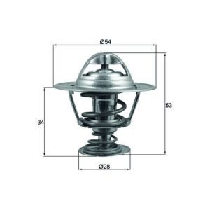 Thermostat, Kühlmittel MAHLE TX 203 88D