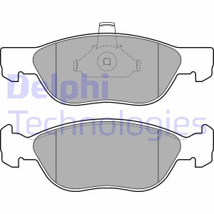 Juego de pastillas de freno DELPHI LP1734, delante
