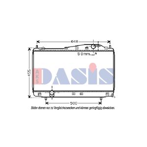 Arrefecedor do motor AKS DASIS 510022N